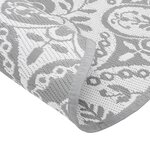 vidaXL Tapis d'extérieur gris clair Ø120 cm PP