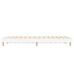 vidaXL Cadre de lit sans matelas blanc 135x190 cm bois d'ingénierie