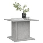 vidaXL Table basse gris béton 55 5x55 5x40 cm bois d'ingénierie
