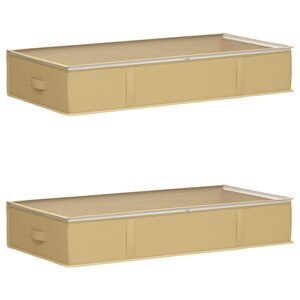 vidaXL Boîte de rangement avec fenêtre transparente 2 pc Tissu intissé