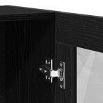 vidaXL Bibliothèque chêne noir 82 5x30 5x115 cm bois d'ingénierie