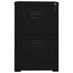 vidaXL Classeur Noir 46x62x72 5 cm Acier