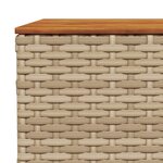 vidaXL Salon de jardin avec coussins 10 Pièces beige résine tressée