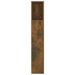 vidaXL Armoire de tête de lit Chêne fumé 140x18 5x104 5 cm