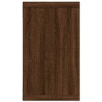 vidaXL Étagères murales cubiques 2 Pièces Chêne marron 80x15x26 5 cm