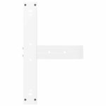 vidaXL Pieds de table de bar en T  2 pièces  blanc  60 x 35 x (100-101) cm  acier