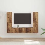 vidaXL Ensemble meuble TV 6 Pièces Bois Ancien Bois d'ingénierie