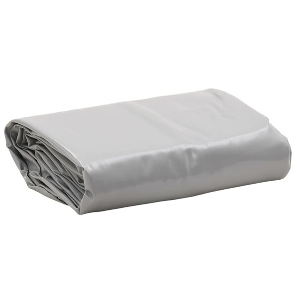vidaXL Bâche gris Ø 2 4 m 650 g/m²