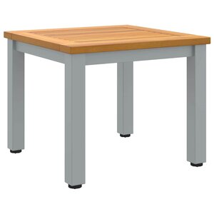 vidaXL Tables de jardin Naturel et gris 45 x 45 x 38 cm