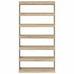 vidaXL Bibliothèque Marron Bois d'ingénierie