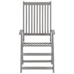 vidaXL Chaises inclinables de jardin lot de 2 et coussins Bois acacia