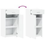 vidaXL Buffet blanc 45x42 5x93 cm bois d'ingénierie