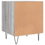 vidaXL Tables de chevet 2 Pièces sonoma gris 40x40x50cm bois d'ingénierie