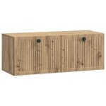 vidaXL Meuble TV mural 78 5 x 31 x 30 cm Chêne artisanal