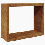 VidaXL Étagère à bois 100x40x80 cm acier résistant aux intempéries