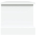 vidaXL Coffre de rangement Blanc 50x30x28 cm Bois d'ingénierie
