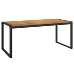 vidaXL Ensemble de salle à manger pour jardin 7 Pièces Beige et Marron