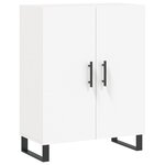 vidaXL Buffet haut Blanc 69 5x34x180 cm Bois d'ingénierie