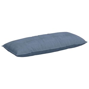 vidaXL Coussin de Dos Bleu 120 x 50 cm Tissu en velours côtelé