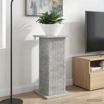 vidaXL Support de Plante 2 pc Gris béton 30 5 x 30 x 60 5 cm