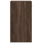 vidaXL Tables de chevet 2Pièces chêne marron 35x34x65cm bois d'ingénierie