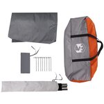 vidaXL Bâche de camping orange 430x380x210 cm imperméable