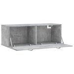 vidaXL Armoire murale gris béton 100x36 5x35 cm bois d'ingénierie