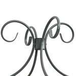 vidaXL Cadre de lit à baldaquin sans matelas gris métal 160x200 cm