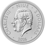 Monnaie CZECH LION Four Elements Power Coin x Czech Mint Official Edition 1 Oz Argent 2$ Niue 2026