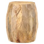 vidaXL Tabouret tambour Bois de manguier solide
