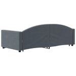 vidaXL Lit de jour avec gigogne et tiroirs sans matelas 90x190 cm