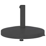 vidaXL Base de parasol extérieur Réglable Gris foncé 48 x 48 x 32 cm