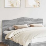 vidaXL Tête de lit Gris Sonoma 180 cm Bois d'ingénierie