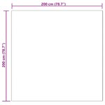 vidaXL Tapis en fausse Tafalla Noir 200 x 200 cm Polyester