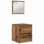 vidaXL Ensemble de mobilier de salle de bain 2 Pièces Bois d'ingénierie