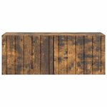 vidaXL Meuble TV mural Chêne fumé 78 5 x 31 x 30 cm Bois d'ingénierie