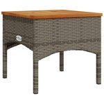 vidaXL Salon de jardin avec coussins 3 Pièces gris résine tressée