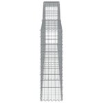 vidaXL Paniers à gabions arqués 25 Pièces 400x30x100/120 cm Fer galvanisé