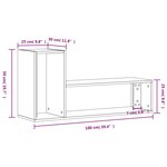 vidaXL Meubles TV 2 Pièces chêne fumé 100x30x50 cm bois d'ingénierie