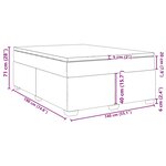 vidaXL Sommier à lattes de lit avec matelas Cappuccino 140x190 cm