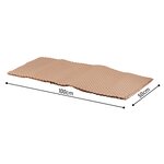 Lot de 50 Feuilles de Papier Bulle Kraft Biodégradable (0 5m x 1m - BioBul)