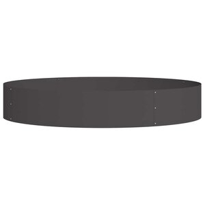 vidaXL Cache-pot de jardin Noir 120 x 120 x 20 cm Acier