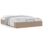 vidaXL Cadre de lit ottoman sans matelas cappuccino 140x200 cm
