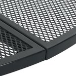 vidaXL Table de patio ronde anthracite acier enduit de poudre