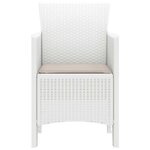 vidaXL Chaise de jardin 4 Pièces Blanc 53 x 49 x 85 cm PP