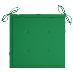 vidaXL Chaises de jardin avec coussins lot de 6 Bois d'acacia massif