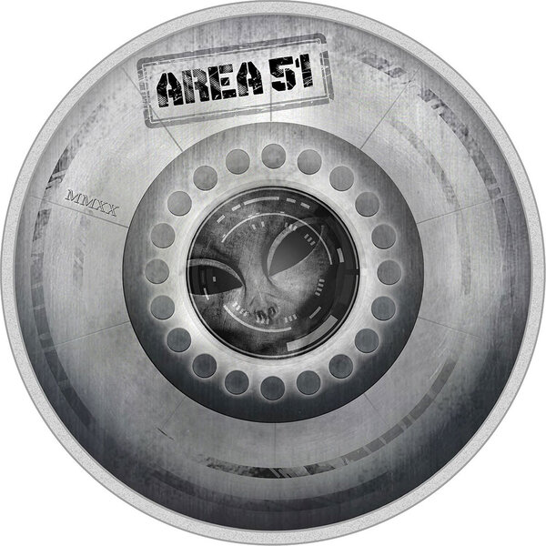 Monnaie AREA 51 UFO Alien Great Conspiracies 2 Oz Argent 10$ Palau 2020