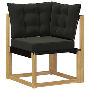 vidaXL Canapé d'angle extérieur Blanc