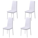 vidaXL Ensemble de table à manger cinq pièces noir et blanc