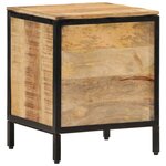 vidaXL Table de chevet 40x35x50 cm bois de manguier massif